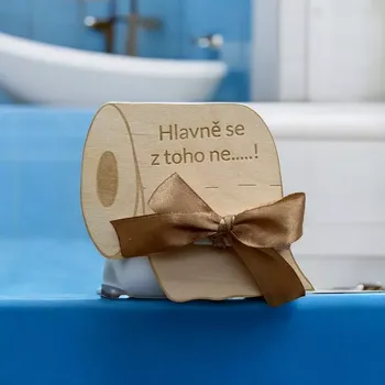 Dárková krabička Dřevěná karta na peníze Papírová rolička