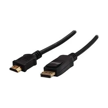 Notebook Kabel DisplayPort M- HDMI M, 1m, černá, Logo, blistr,rychlé dodání