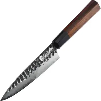 Kuchyňský nůž Víceúčelový nůž z japonské oceli SaKuRo Eben 12,7 cm