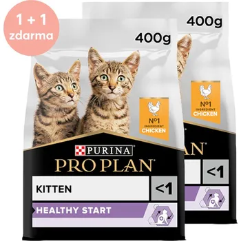 Pro Plan Cat Kitten kuře 400 g (1+1 zdarma)