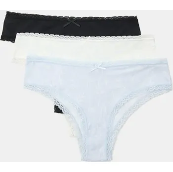 Dámské spodní prádlo Sinsay - Sada 3&nbsp;kusů brazilských kalhotek - vícebarevná - 136GF-MLC - 136GF-MLC-L