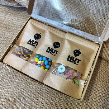 Bonbon Nutworld.cz Dárková krabice ŽELÉ průhledná - 3x 200g