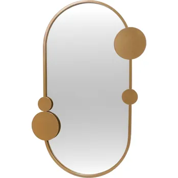 Zrcadlo STILOVO Nástěnné zrcadlo SAANA s geometrickými ozdobami, 76 x 50 cm