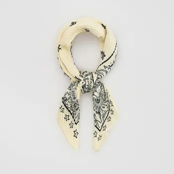 Čepice Reserved - Vzorovaný šátek - krémová - 658FD-01X - 658FD-01X-ONE