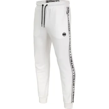 Tepláky PitBull West Coast Tape Logo -bílé M