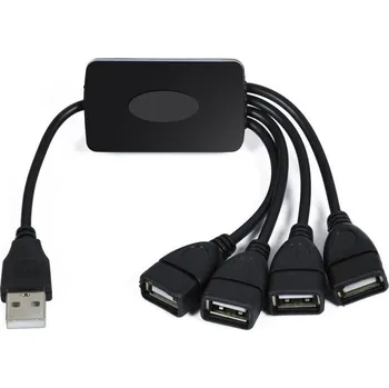 USB hub Interlook YT26 | USB splitter - HUB pro 4 USB porty | USB 2.0 hub Černý