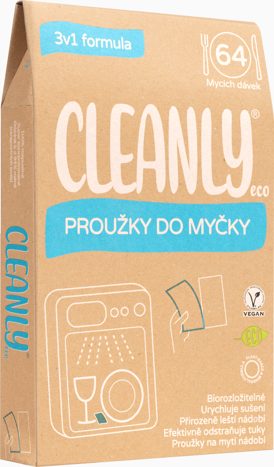 Cleanly Eco Proužky do myčky 64 ks od 249 Kč - Zbozi.cz