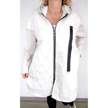 Made in Italy Dámská přechodová bunda LUX LUNA UNI, barva smetanová