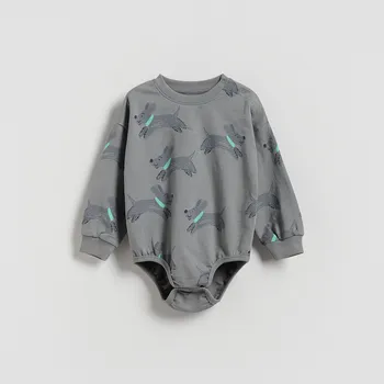 Kojenecké oblečení Reserved - Body s vysokým podílem bavlny - světle šedá - 955FG-09X - 955FG-09X-86