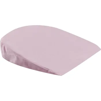 Polštář Šikmý kojenecký polštář 15° z paměťové pěny 35 x 35 cm Půlměsíc proti ublinkávání Miminko Spánek Antirefluxový klín Výška 6 cm růžová
