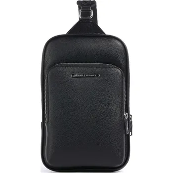turistický batoh Armani Exchange Okinawa Batoh sling 26cm, 1L, černá, imitace kůže, 226227