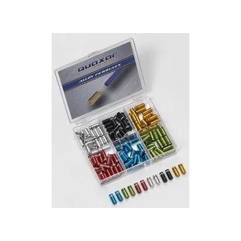 Lanko pro jízdní kolo Koncovka 4mm bowdenu Alu zlatá Quaxar