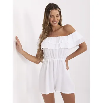 Dámské kraťasy ITALY MODA Overal -MI-KO-A5050.65 - výprodej Barva: Bílá, Velikost: UNI