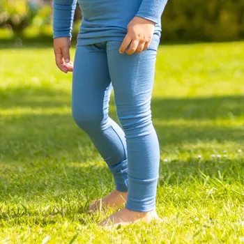 Dívčí legíny Tarua Dětské merino legíny – blankytná Velikost: 74/80