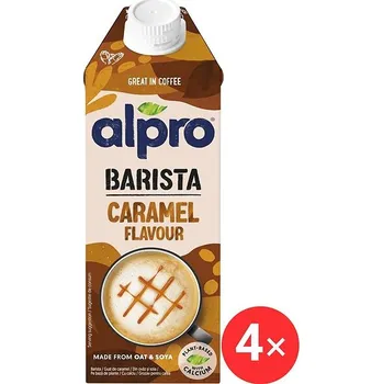 Iontový nápoj Alpro Barista ovesno-sójový nápoj s karamelovou příchutí 4 x 750 ml