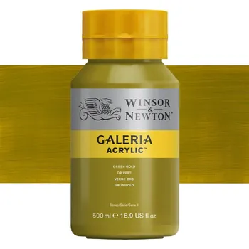 Vodová barva Akrylová barva Winsor & Newton 500ml - Green Gold