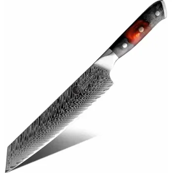 Kuchyňský nůž Japonský nůž kiritsuke z damaškové oceli SaKuRo Sakai 21 cm
