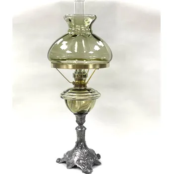 Petrolejová lampa Petrolejová lampa s cínovou nohou - lesní zelená | 74347