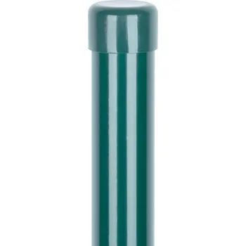 Příslušenství pro plot Stĺpik Strend Pro METALTEC, 38/1750/1,25 mm, zelený, okrúhly, čiapočka, Zn+PVC