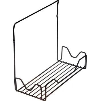 Drátěná police Koupelnová polička ABJ, na koupací potřeby, nástěnná, černá