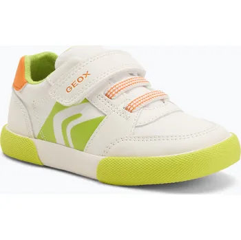 Dívčí tenisky Dětské boty Geox Gisli white/fluo green