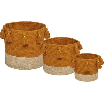 Úložný box Atmosphera for kids Dekorační košíky GYPSY 3 ks, oranžový