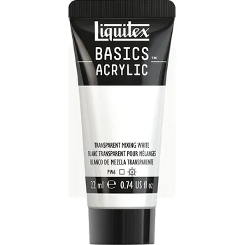 Vodová barva Akrylová barva Liquitex Basics - Transparent Mixing White Balení: 22 ml