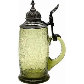 Sklenice Půllitr Krakle s cínovým víčkem | 70155