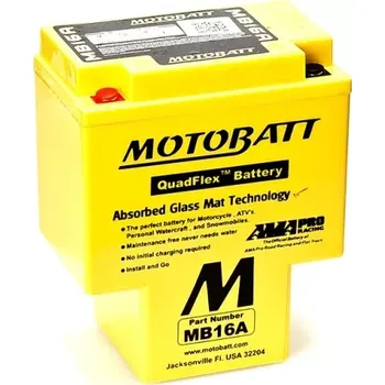 Motobaterie MOTOBATT MB16A 12V 19Ah 200A motobaterie (HYB16A-A, HYB16A-AB)