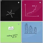 2x3 Skleněná magnetická tabule 120x90 cm - černá