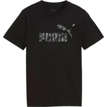 Chlapecké oblečení Chlapecké triko Puma ESSENTIALS CAMO TEE B 140 Černá, Šedá