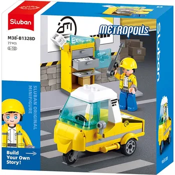 Stavebnice Sluban Metropolis M38-B1328D Doručovací vůz