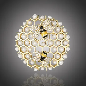 Brož Éternelle Brož Swarovski Elements Marchegiana B7003-DLJSMS Barevná/více barev