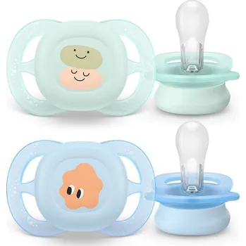 dudlíky PHILIPS AVENT Šidítko Ultrastart obrázek 0-2m 2 ks Philips Avent Chlapec