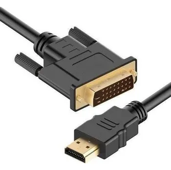Video kabel Interlook HB-2-2M-Černá | HDMI - DVI kabel | HDMI 1.4 | 4K | 3D Černý