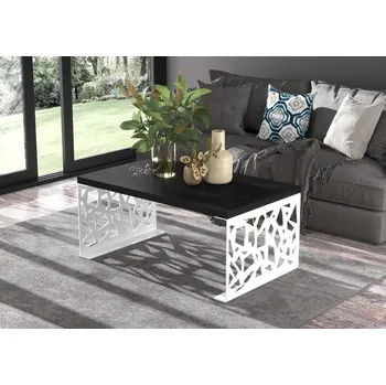 Konferenční stolek ADRK Konferenční stolek SEMARA W-B 100, černá/bílá