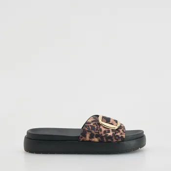 Dámské pantofle Reserved - Pantofle s zvířecím vzorem - vícebarevná - 348CR-MLC - 348CR-MLC-35