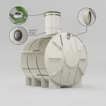 Sineko NAUTILUS 6 m³ HARD – odolná plastová samonosná jímka - žumpa