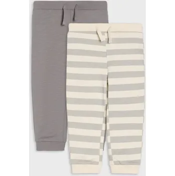 Chlapecké kalhoty Sinsay - Bavlněné kalhoty 2 pack - šedá - 073EN-85X - 073EN-85X-98