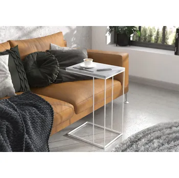 Konferenční stolek ADRK Laptop stolek DRU W-BE 30, beton/bílá