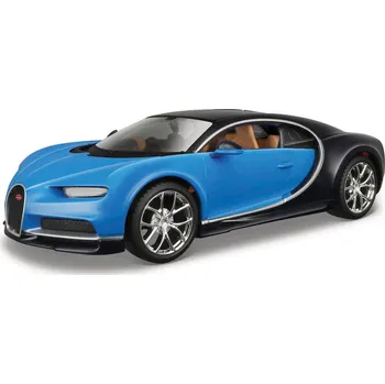 RC model auta Maisto - Bugatti Chiron, modrá, assembly line, 1:24 - expresní doprava
