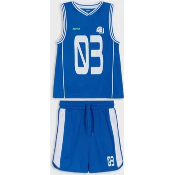 Chlapecké kalhoty Sinsay - Sportovní komplet Active - modrá - 329FC-55X - 329FC-55X-110