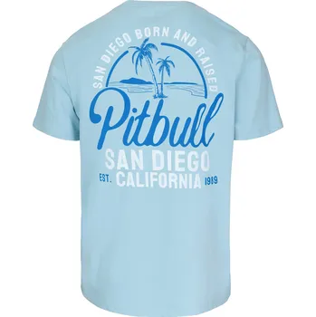 Pánské tričko PitBull West Coast - pánské triko SAN DIEGO BORN modré 3XL