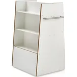 AJ Produkty Vozík na knihy STORY, oboustranný, 1215x876x652 mm, bílá