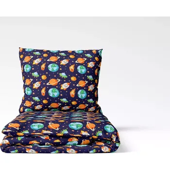 Povlečení Dětské bavlněné povlečení Barevný vesmír 140x200+70x90
