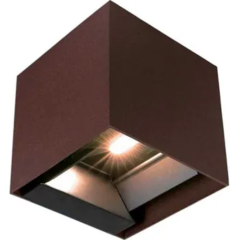 Venkovní osvětlení LED Solární nástěnné svítidlo se sen. LED/9W/3,7V 3000/4000/5000K IP65 hnědá