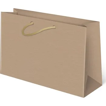 Dárková taška Papírová taška EKO HNĚDÁ PHR velká podelná ,balení 10 ks 579009