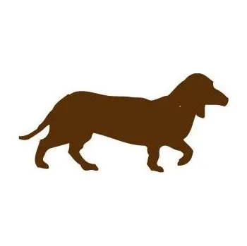 samolepka E-myslivost Samolepka - Jezevčík - Barva stříbrná