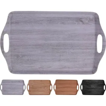 Excellent Servírovací podnos melaminový 45 x 30 cm šedá