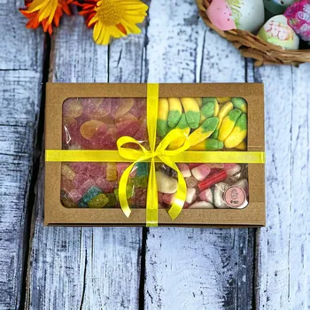 Nutworld.cz Dárková krabička 4x80g ŽELÉ průhledná